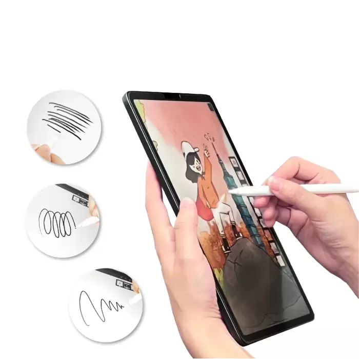 Galaxy Tab S7 Lite T737  Kağıt Hisli Mat Davin Paper Like Tablet Ekran Koruyucu