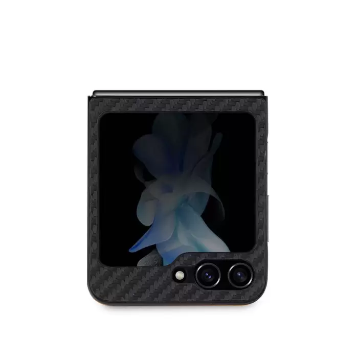Galaxy Z Flip 5 Kılıf Bmw Orjinal Lisanslı M Logolu Pu Karbon Kapak