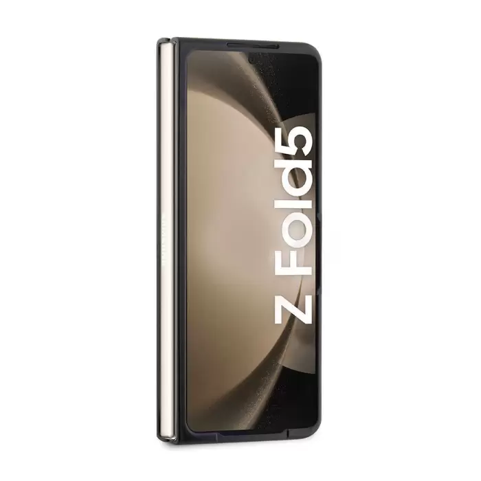 Galaxy Z Fold 5 Kılıf Bmw Orjinal Lisanslı Sıcak Damga Logolu Deri Kapak