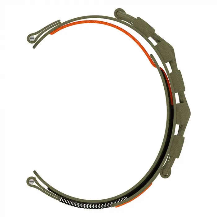 Gear S2 Lopard KRD-112 20mm Orbital Örgülü Halat Tasarımlı Naylon Kumaş Hasır Kordon