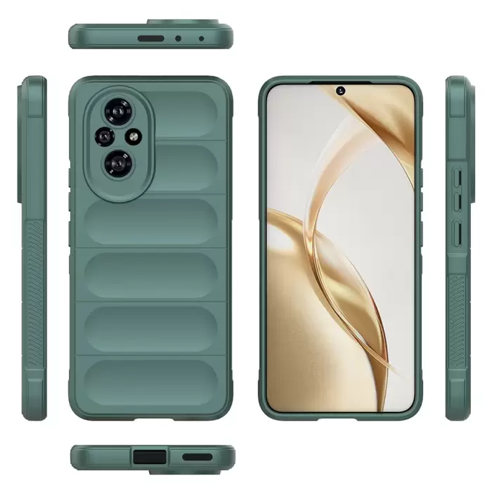 Honor 200 Kılıf Esnek Tpu Oyuklu Arka Yüzey Tasarımlı Lopard Etnik Silikon Kapak