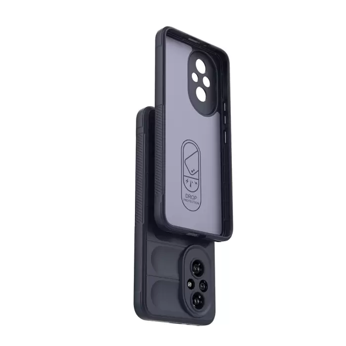 Honor 200 Pro Kılıf Esnek Tpu Oyuklu Arka Yüzey Tasarımlı Lopard Etnik Silikon Kapak