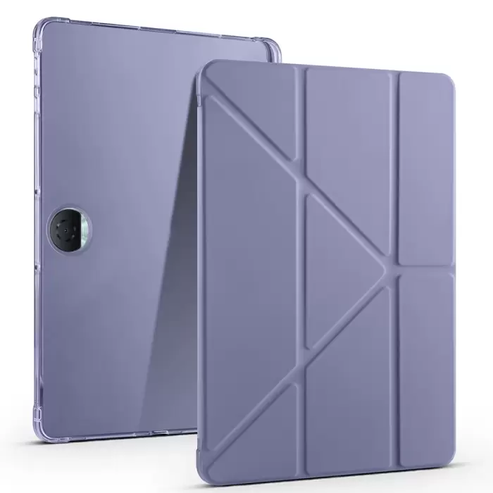 Honor Pad 9 Kılıf Lopard Tri Folding Kalem Bölmeli Standlı Kılıf