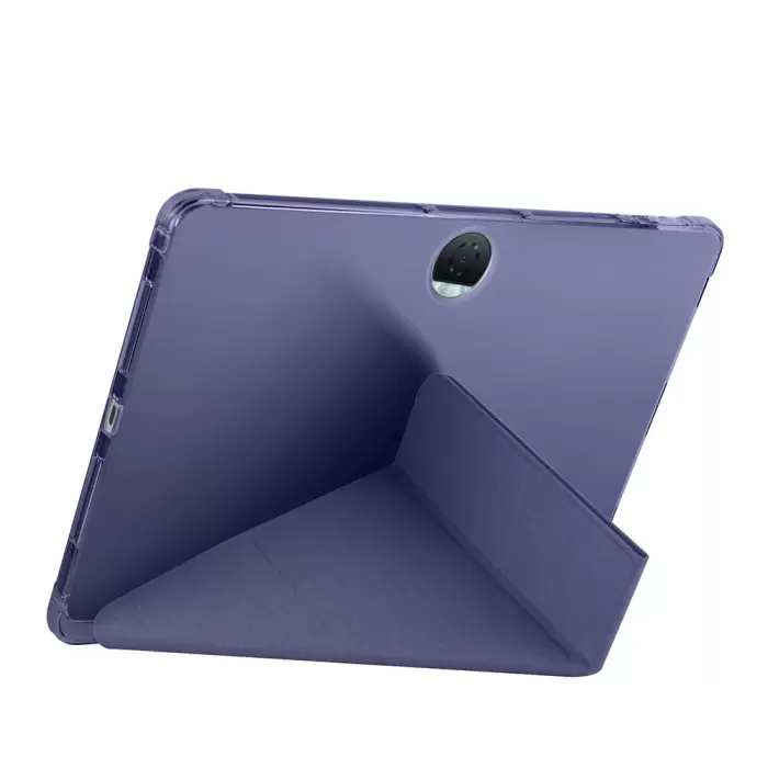 Honor Pad 9 Kılıf Lopard Tri Folding Kalem Bölmeli Standlı Kılıf