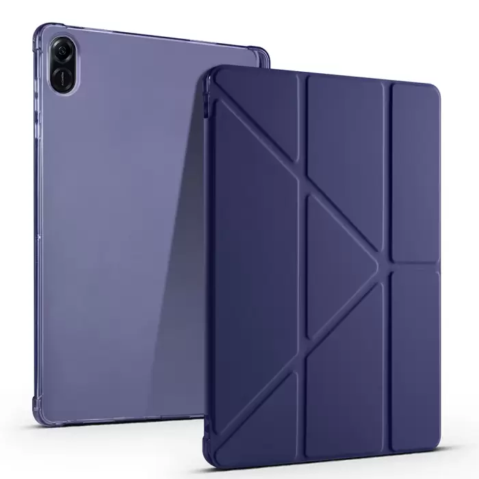 Honor Pad X8a Kılıf Lopard Tri Folding Kalem Bölmeli Standlı Kılıf