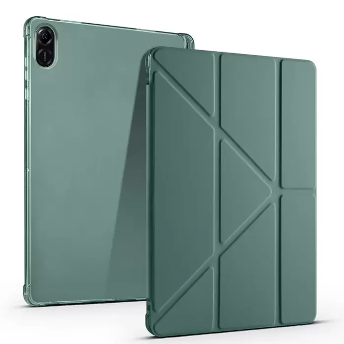Honor Pad X8a Kılıf Lopard Tri Folding Kalem Bölmeli Standlı Kılıf