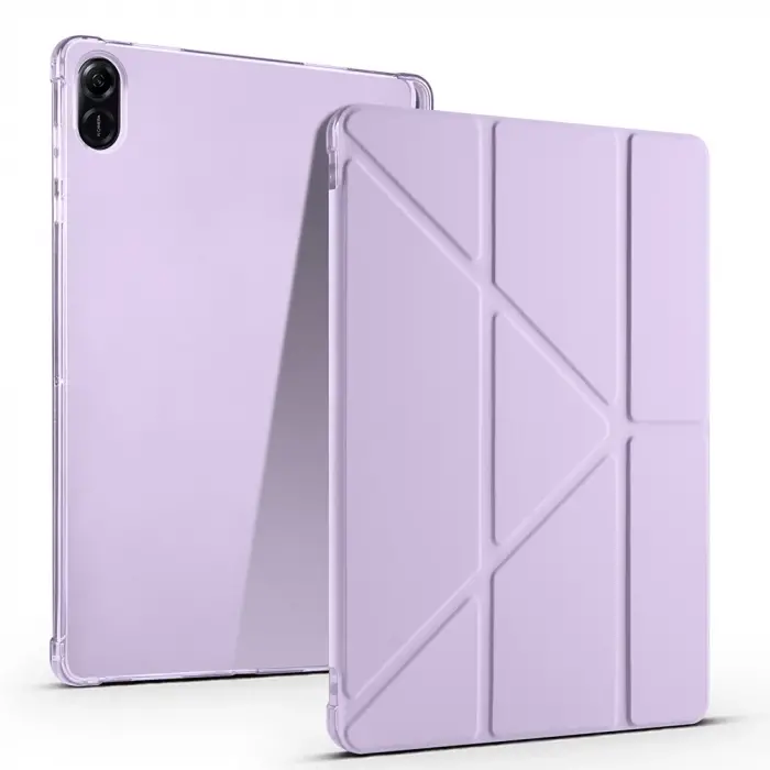 Honor Pad X8a Kılıf Lopard Tri Folding Kalem Bölmeli Standlı Kılıf