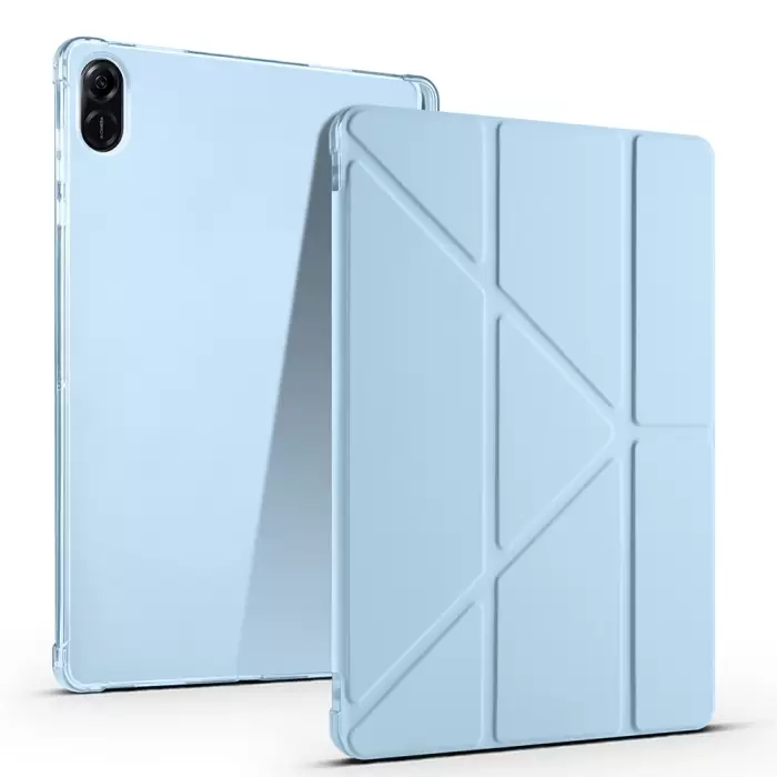 Honor Pad X8a Kılıf Lopard Tri Folding Kalem Bölmeli Standlı Kılıf