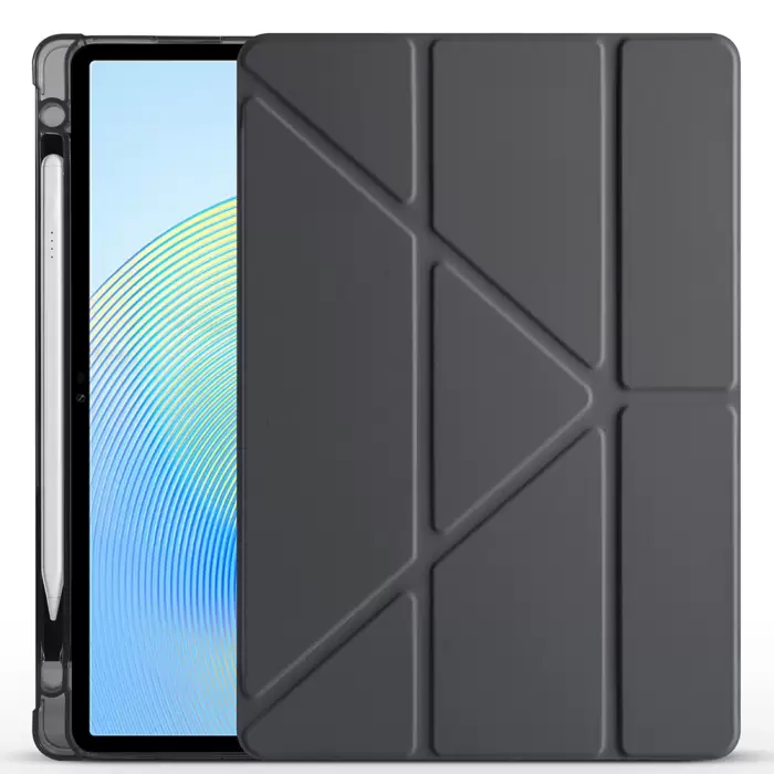 Honor Pad X8a Kılıf Lopard Tri Folding Kalem Bölmeli Standlı Kılıf