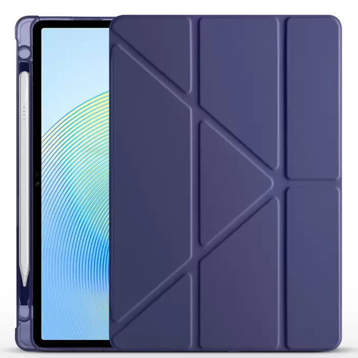 Honor Pad X8a Kılıf Lopard Tri Folding Kalem Bölmeli Standlı Kılıf