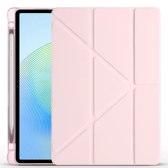 Honor Pad X8a Kılıf Lopard Tri Folding Kalem Bölmeli Standlı Kılıf