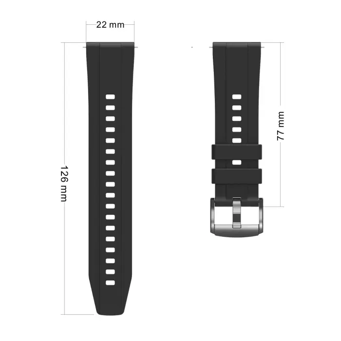 Huawei GT4 41mm  KRD-95 22mm Silikon Kordon