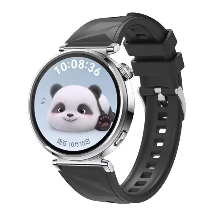 Huawei Gt4 41mm Lopard Krd-129 18mm Silikon Kordon Strap Kayış