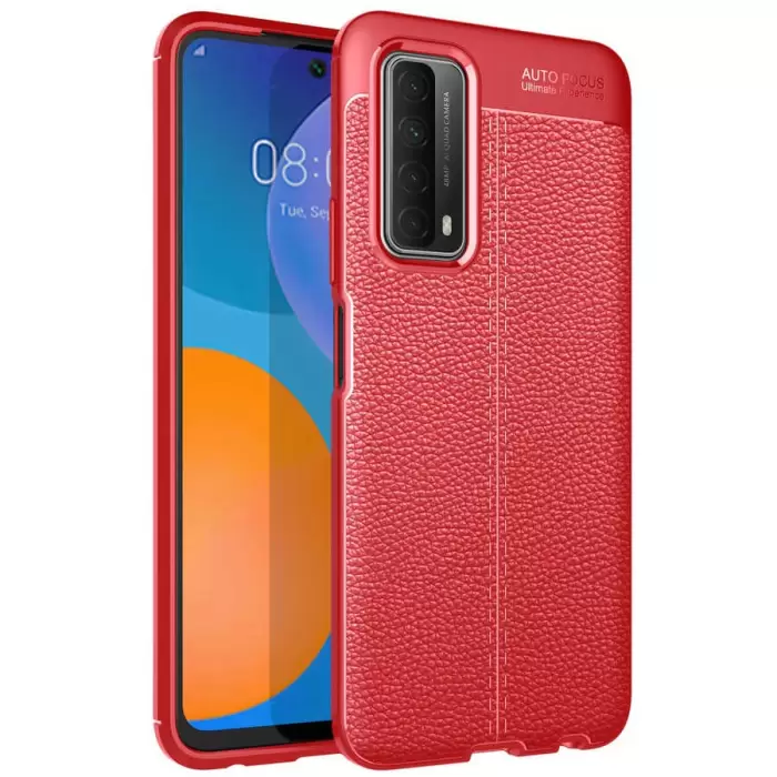 Huawei P Smart 2021 Kılıf Lopard Kamera Korumalı Deri Orjinal Görünümlü Kapak Niss