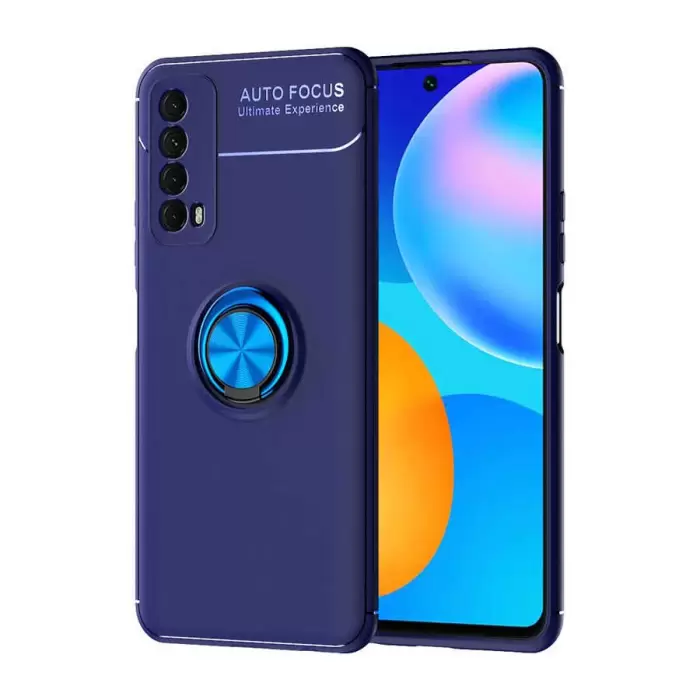 Huawei P Smart 2021 Kılıf Lopard Kamera Korumalı Yüzüklü Standlı Koruyucu Orjinal Kalite Ravel