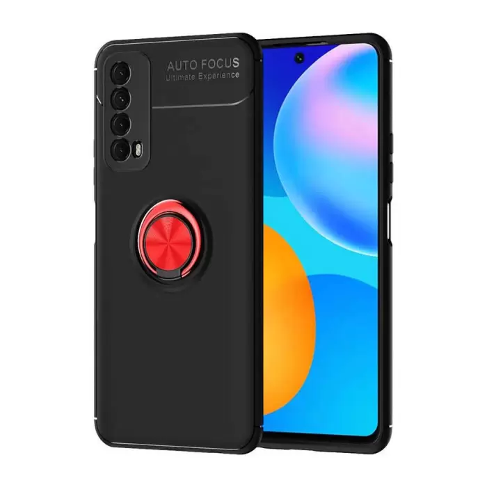 Huawei P Smart 2021 Kılıf Lopard Kamera Korumalı Yüzüklü Standlı Koruyucu Orjinal Kalite Ravel