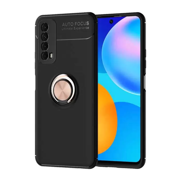 Huawei P Smart 2021 Kılıf Lopard Kamera Korumalı Yüzüklü Standlı Koruyucu Orjinal Kalite Ravel