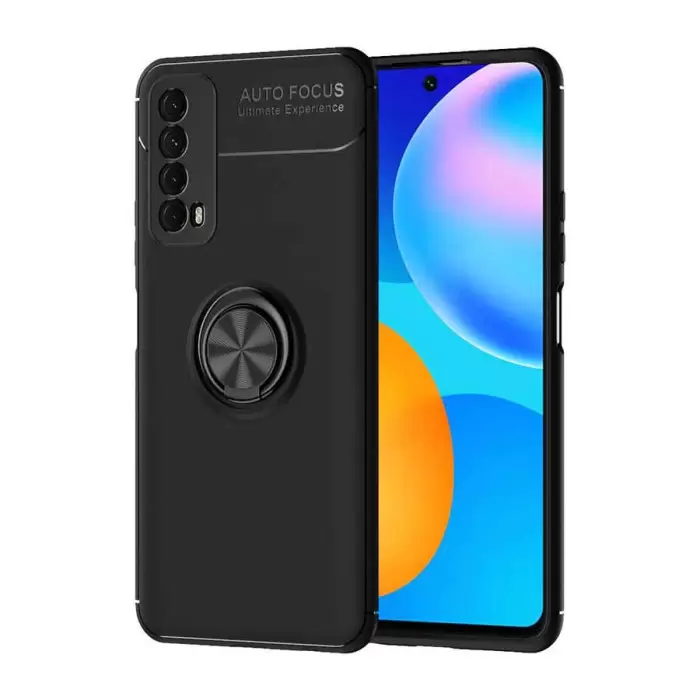 Huawei P Smart 2021 Kılıf Lopard Kamera Korumalı Yüzüklü Standlı Koruyucu Orjinal Kalite Ravel
