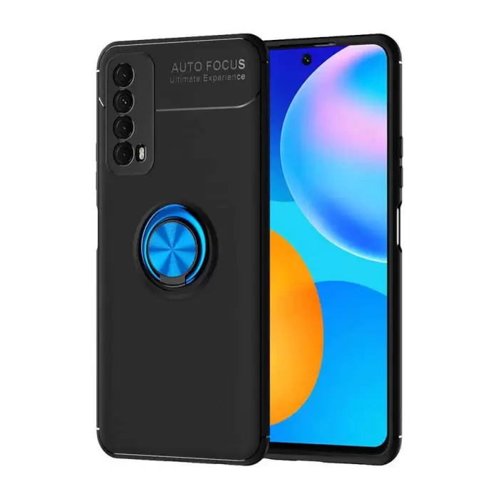 Huawei P Smart 2021 Kılıf Lopard Kamera Korumalı Yüzüklü Standlı Koruyucu Orjinal Kalite Ravel