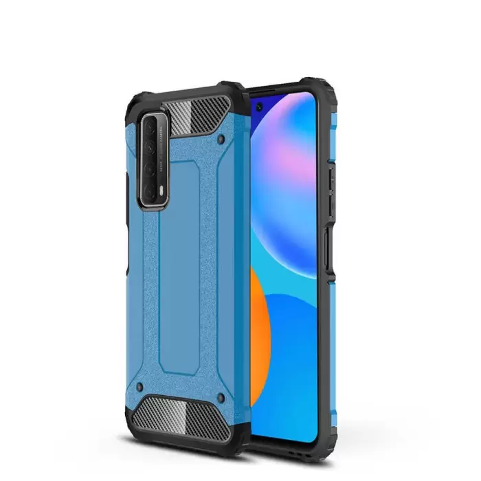 Huawei P Smart 2021 Kılıf Lopard Orijinal Katman Köşe Koruma Crash Silikon Tank Kapak