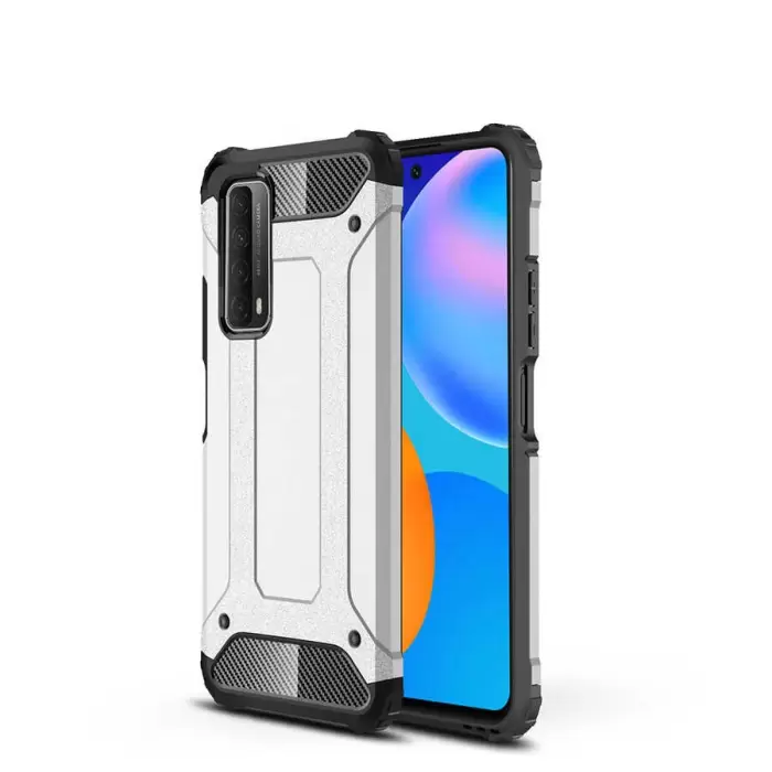 Huawei P Smart 2021 Kılıf Lopard Orijinal Katman Köşe Koruma Crash Silikon Tank Kapak