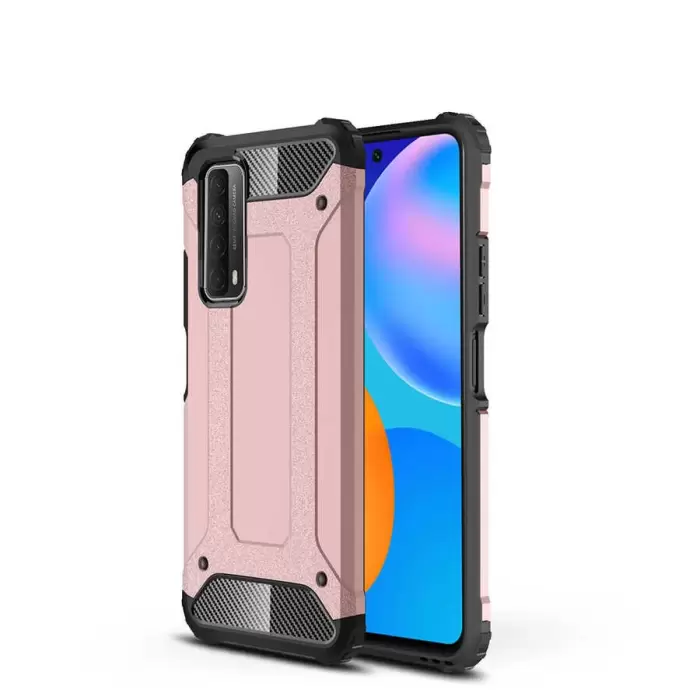 Huawei P Smart 2021 Kılıf Lopard Orijinal Katman Köşe Koruma Crash Silikon Tank Kapak