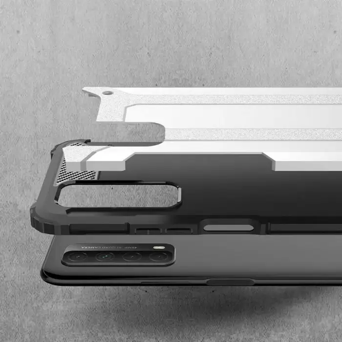 Huawei P Smart 2021 Kılıf Lopard Orijinal Katman Köşe Koruma Crash Silikon Tank Kapak