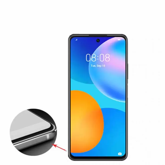 Huawei P Smart 2021 Lopard Kenarları Kırılmaya Dayanıklı Cam Ekran Koruyucu