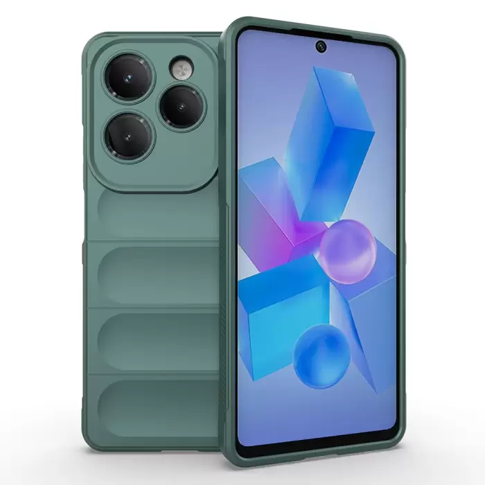 İnfinix Hot 40 Kılıf Esnek Tpu Oyuklu Arka Yüzey Tasarımlı Lopard Etnik Silikon Kapak