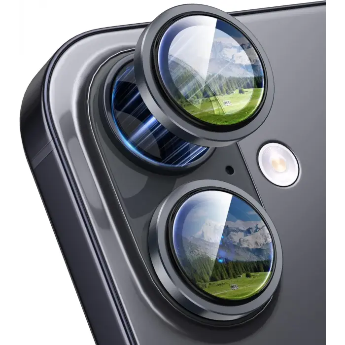 iPhone 17/16/16 Plus Kamera Koruyucu Gece Çekim Destekli Premium Safir Lens Koruma Parlak Temperli Cl-12