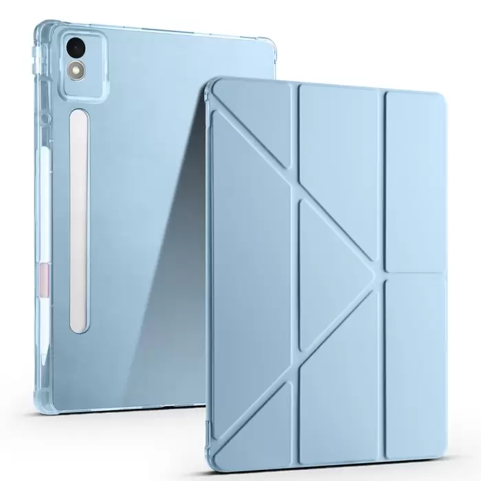 Lenovo Idea Tab Pro 12.7 Tb-373fu Kılıf Lopard Tri Folding Kalem Bölmeli Standlı Kılıf
