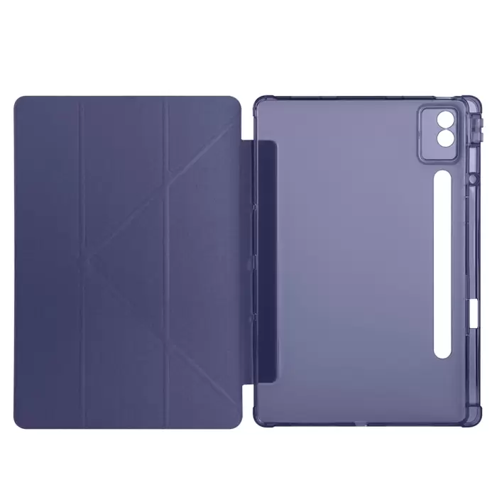 Lenovo Idea Tab Pro 12.7 Tb-373fu Kılıf Lopard Tri Folding Kalem Bölmeli Standlı Kılıf