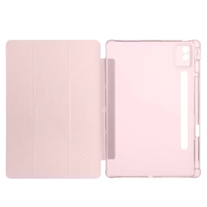 Lenovo Idea Tab Pro 12.7 Tb-373fu Kılıf Lopard Tri Folding Kalem Bölmeli Standlı Kılıf