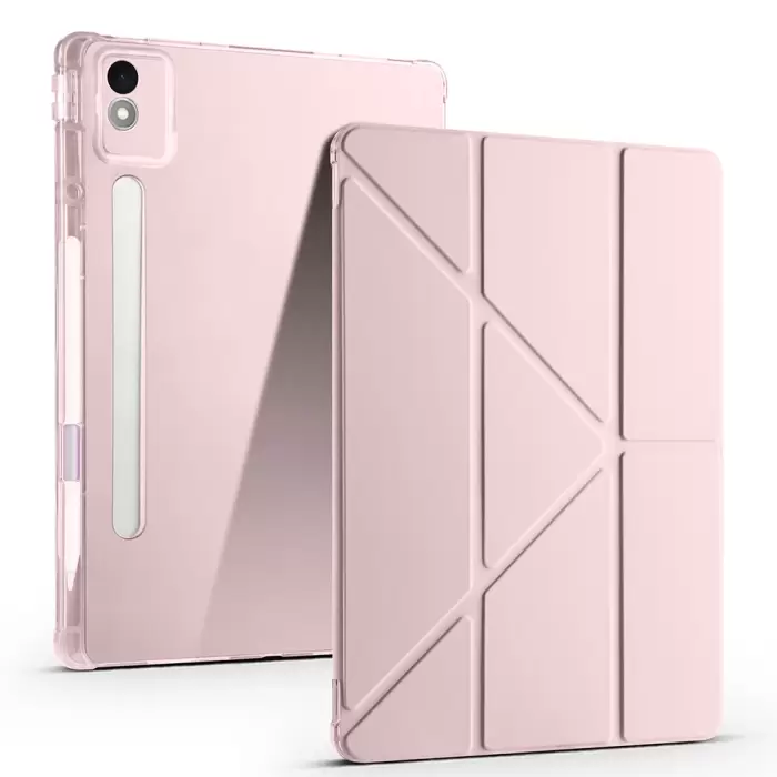 Lenovo Idea Tab Pro 12.7 Tb-373fu Kılıf Lopard Tri Folding Kalem Bölmeli Standlı Kılıf