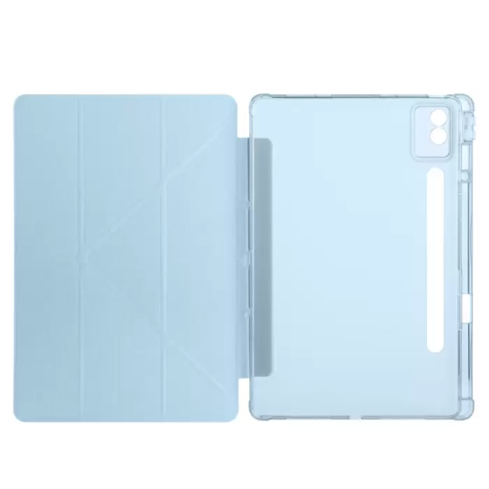 Lenovo Idea Tab Pro 12.7 Tb-373fu Kılıf Lopard Tri Folding Kalem Bölmeli Standlı Kılıf