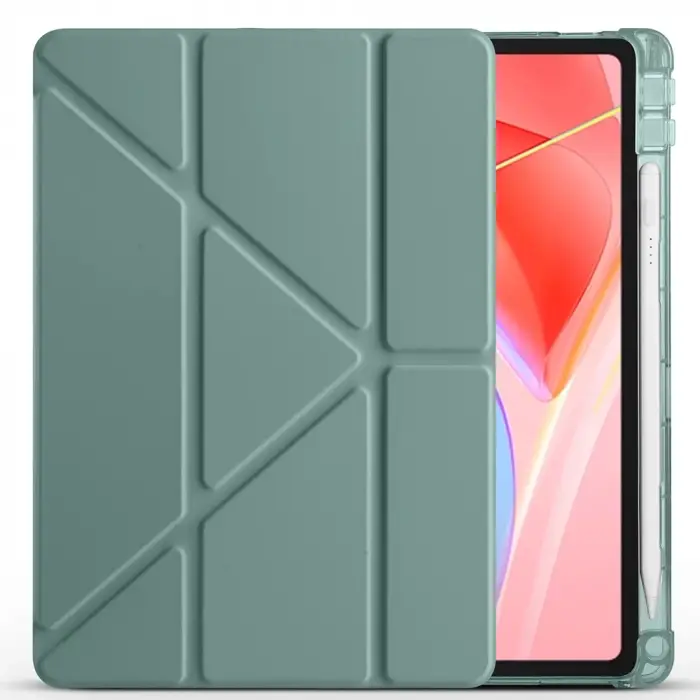 Lenovo Tab Tb-311fu Kılıf Lopard Tri Folding Kalem Bölmeli Standlı Kılıf