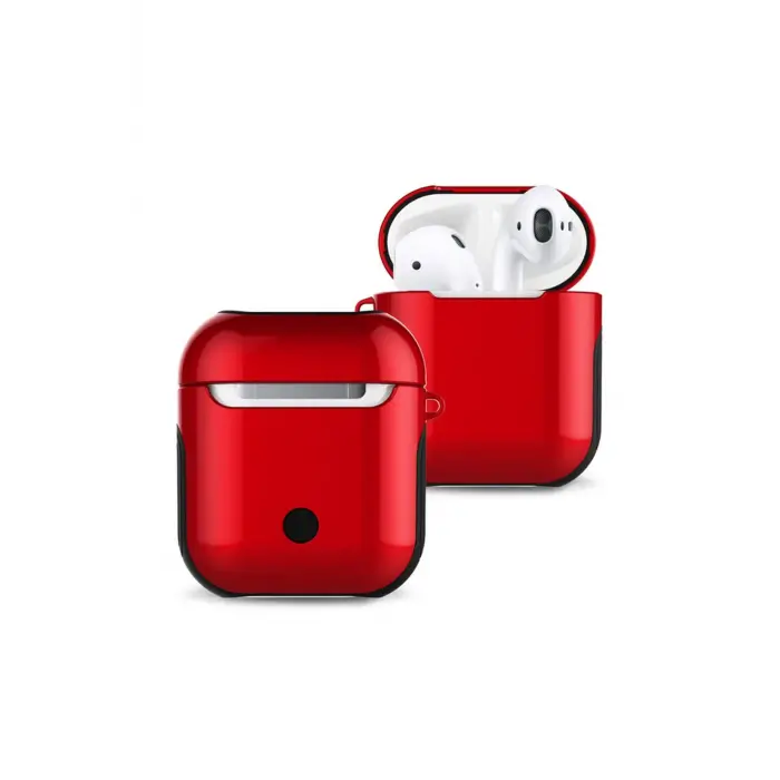 Lopard Airpods 2 (2.nesil) 3in1 Kılıf - Kırmızı