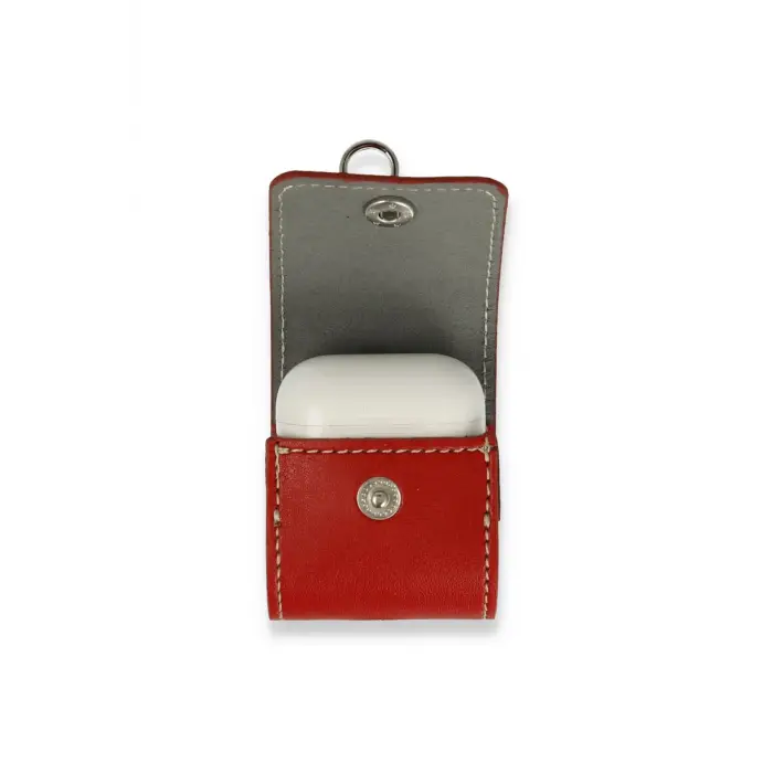 Lopard Airpods 2 (2.nesil) Askılı Kılıf - Kırmızı