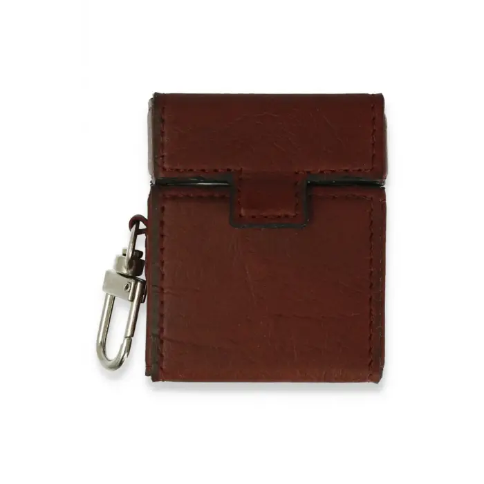 Lopard Airpods 2 (2.nesil) Deri Kılıf - Bordo