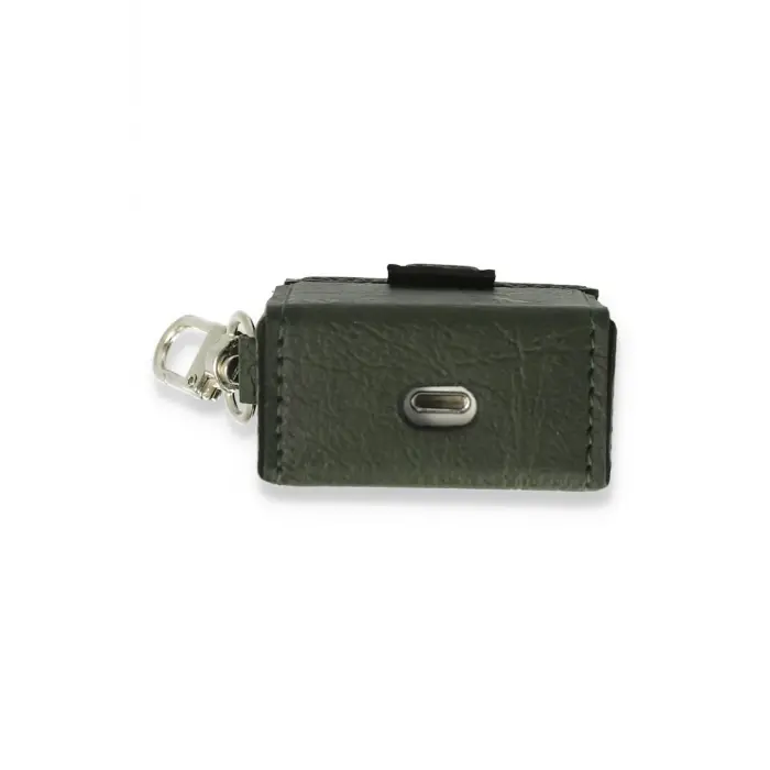 Lopard Airpods 2 (2.nesil) Deri Kılıf - Haki Yeşil