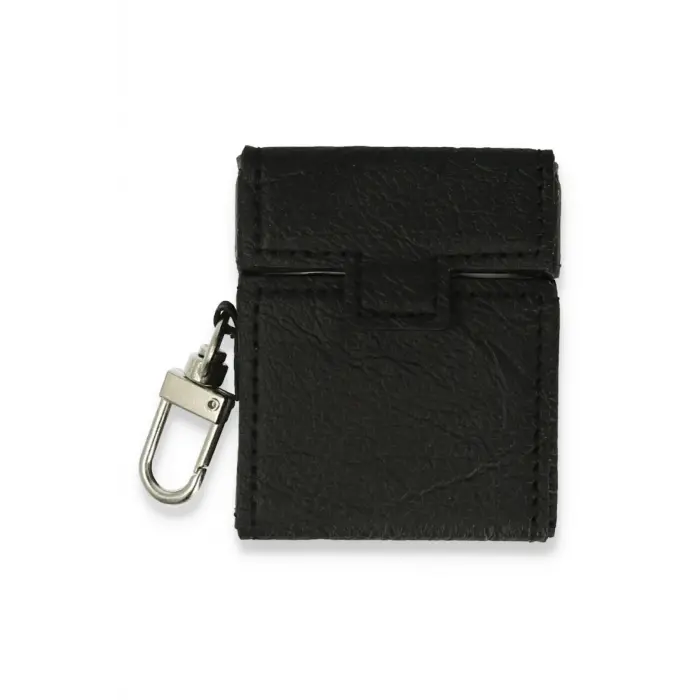 Lopard Airpods 2 (2.nesil) Deri Kılıf - Siyah