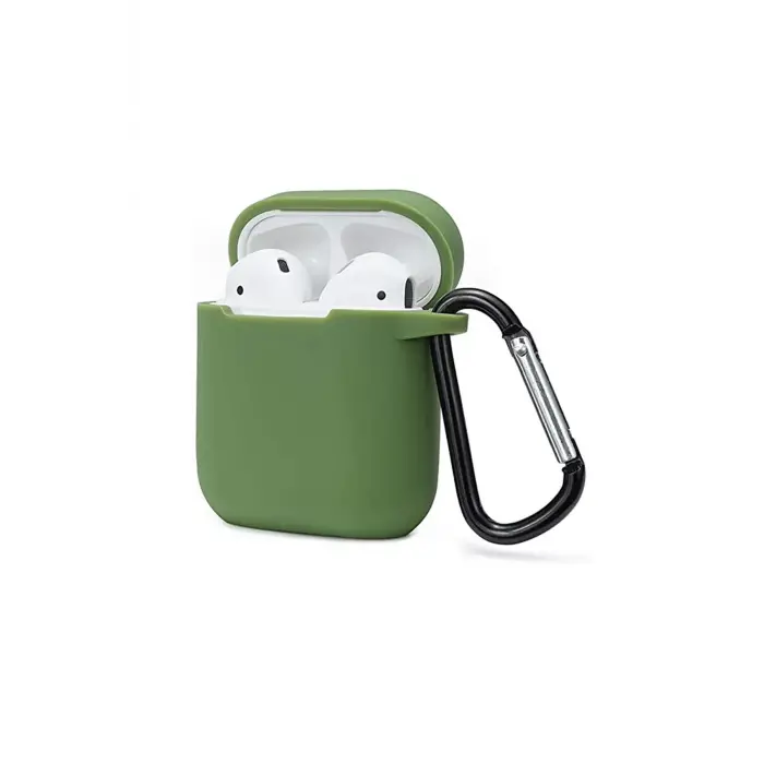 Lopard Airpods 2 (2.nesil) Sert Silikon Kılıf - Yeşil