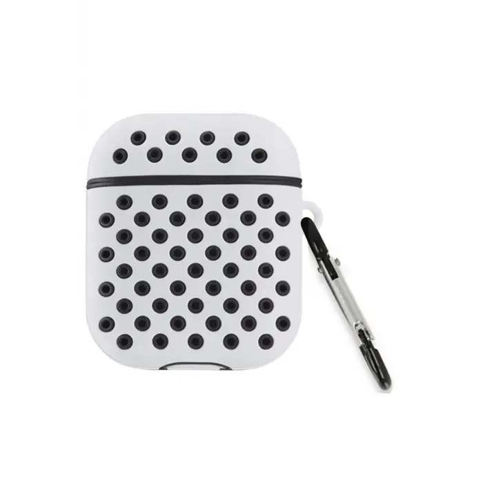 Lopard Airpods 2 (2.nesil) Spor Delikli Kılıf - Gri-siyah