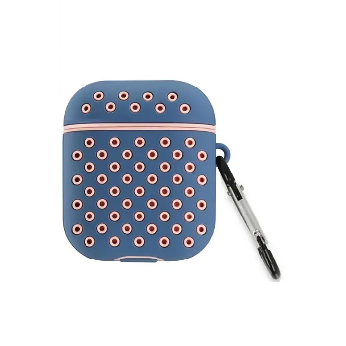 Lopard Airpods 2 (2.nesil) Spor Delikli Kılıf - Mavi-pembe