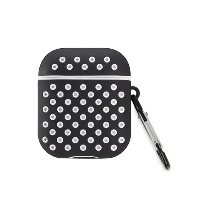 Lopard Airpods 2 (2.nesil) Spor Delikli Kılıf - Siyah-beyaz