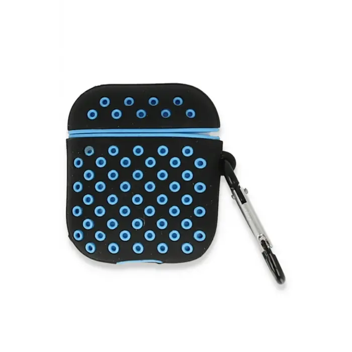 Lopard Airpods 2 (2.nesil) Spor Delikli Kılıf - Siyah-mavi