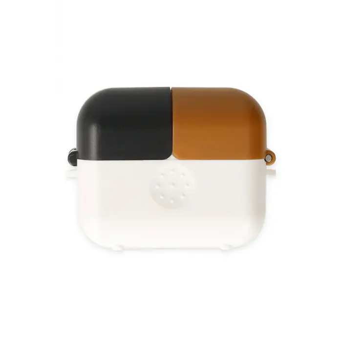 Lopard Airpods 3 (3.nesil) Basmalı Kılıf - Beyaz-siyah-kahverengi