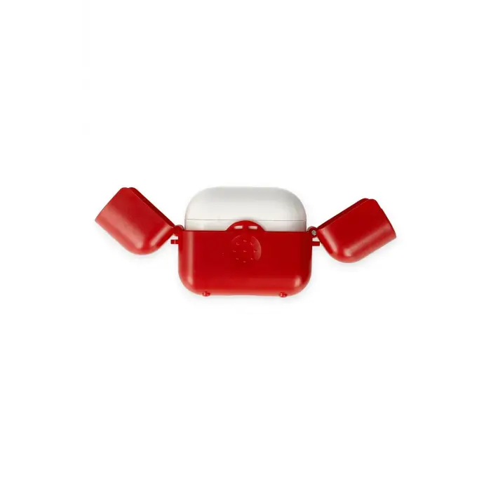 Lopard Airpods 3 (3.nesil) Basmalı Kılıf - Kırmızı