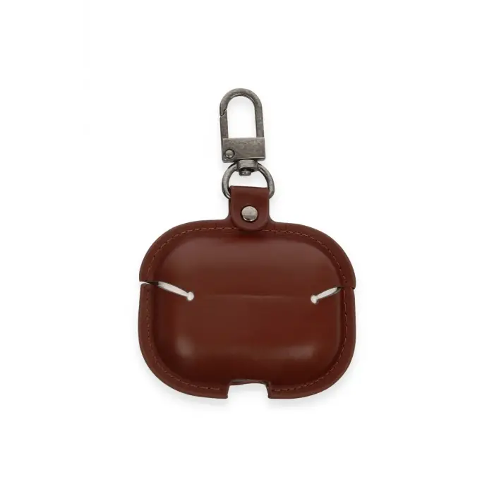 Lopard Airpods 3 (3.nesil) Çanta Deri Kılıf - Kahverengi