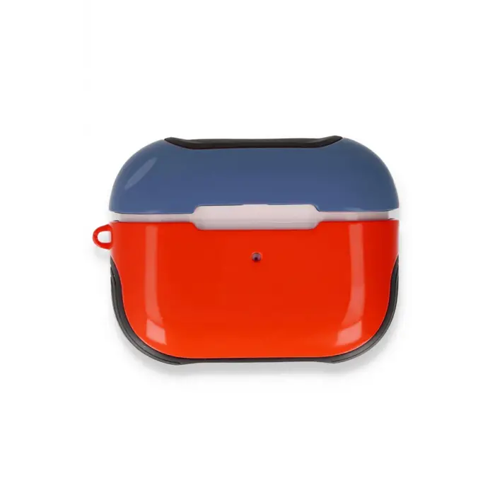 Lopard Airpods Pro (1.nesil) 3in1 Kılıf - Kırmızı-lacivert